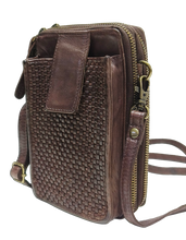 Load image into Gallery viewer, Full Grain Leather Mobile Phone Travel Bag