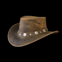 Load image into Gallery viewer, Brown/Silver Rodeo Hat
